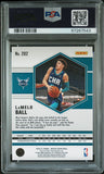 2020 Panini Mosaic #202 LaMelo Ball PSA Gem MT 10 Auto 10 RC Hornets