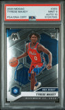 2020 Panini Mosaic #263 Tyrese Maxey Signed Card AUTO 10 Mint 9 AUTO PSA 76ers RC