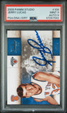 2009 Panini Studio #108 Jerry Lucas Signed Card Mint 9 AUTO 9 PSA Slabbed Knicks