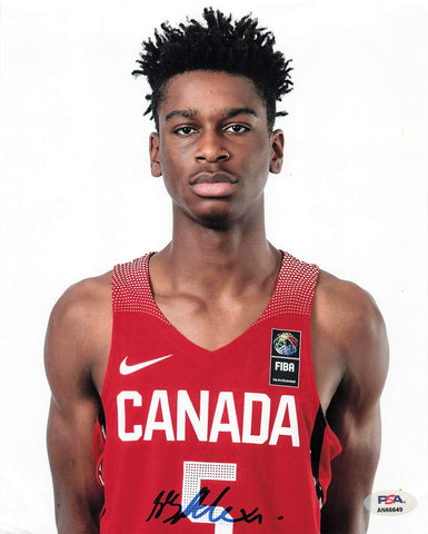 Shai Gilgeous-Alexander signed 8x10 photo PSA/DNA Canada Autographed