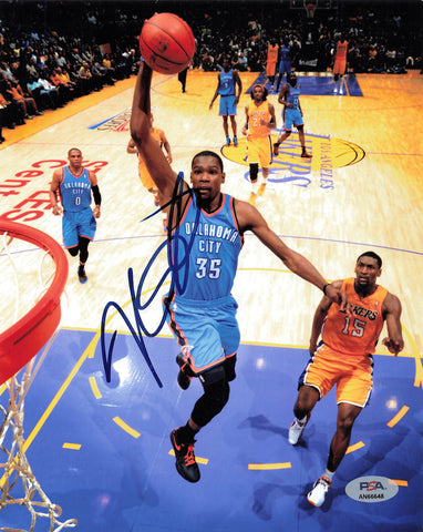 Kevin Durant signed 8x10 photo PSA/DNA Oklahoma City Thunder Autographed