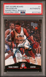 1997 Score Board Basketball Rookies #1 Tim Duncan Signed Card AUTO PSA/DNA Slabbed Autographed Spurs