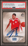 2013-14 Upper Deck SPA Authentic #36 Giannis Antetokounmpo Signed Card AUTO PSA Slabbed Bucks