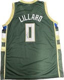 Damian Lillard Signed Jersey PSA Milwaukee Bucks Autographed