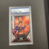 2015 Topps Octagon of Honors #HONOR-3  B.J. PENN Signed Card PSA/DNA Autographed Encap MMA UFC