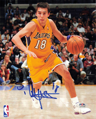 Sasha Vujacic signed 8x10 photo PSA/DNA Los Angeles Lakers Autographed