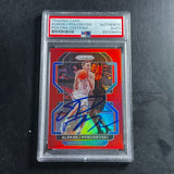 2021-22 Panini Prizm #225  014/299 Aleksej Pokusevski Signed Card AUTO PSA Slabbed Thunder