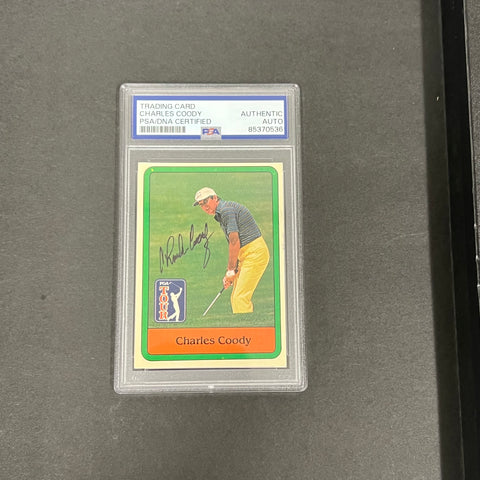 PGA Tour #56 Charles Coody Signed Card PSA/DNA Autographed Slabbed