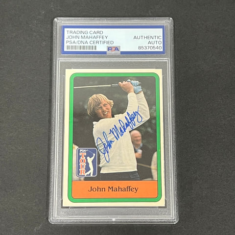 1980 PGA Tour #15 John Mahaffey Signed Card PSA/DNA Slabbed AUTO Golf