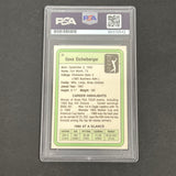 1980 PGA Tour #31 Dave Eichelberger Signed Card PSA/DNA Slabbed AUTO