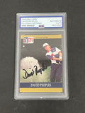 1990 PGA Tour Pro Set #57 David Peoples Signed Card PSA/DNA Autographed Slabbed Golf