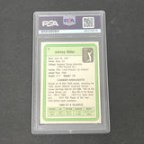 1981 Donruss PGA Tour #30 Johnny Miller Signed Card AUTO PSA Slabbed Golf