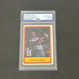 1981 Donruss PGA Tour #27 David Graham Signed Card PSA/DNA Slabbed AUTO Golf