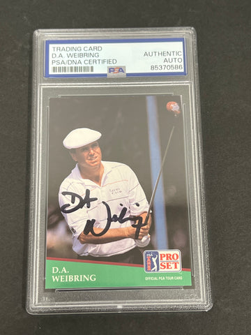 1991 Pro Set #121 D.A. Weibring Signed Card PSA/DNA Slabbed AUTO Golf