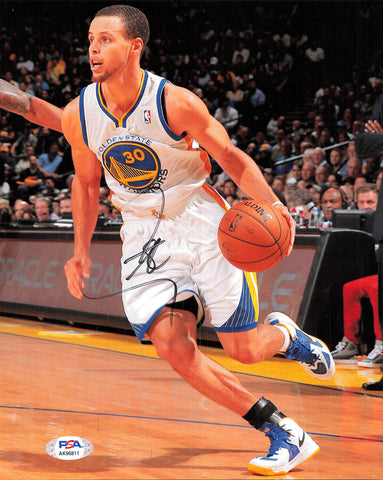 Stephen Curry Signed 8x10 photo PSA/DNA Autographed 8x10 Warriors