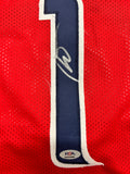 Johnny Davis signed jersey PSA/DNA Washington Wizards Autographed