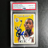 2000-01 Fleer #176 Adrian Griffin Signed Card AUTO 10 PSA Slabbed Celtics