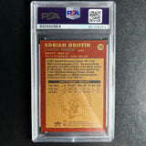 2000-01 Fleer #176 Adrian Griffin Signed Card AUTO 10 PSA Slabbed Celtics