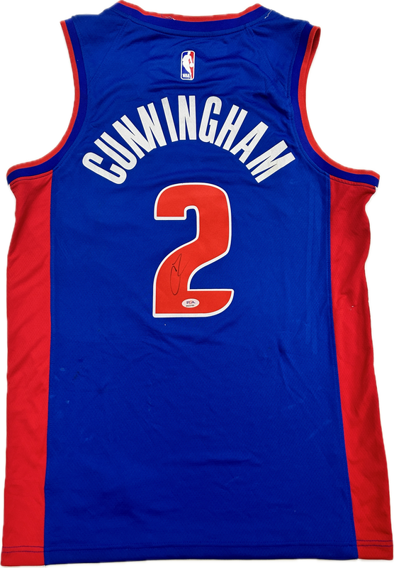 Cade Cunningham signed jersey PSA/DNA Detroit Pistons Autographed
