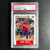 2015-16 NBA Hoops #203 John Wall Signed Card AUTO PSA Slabbed Wizards