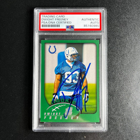 2002 Topps #316 Dwight Freeney Signed AUTO PSA RC Slabbed Colts