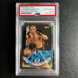 2018 Panini Prizm #18 Khabib Nurmagomedov Signed Card AUTO PSA Slabbed