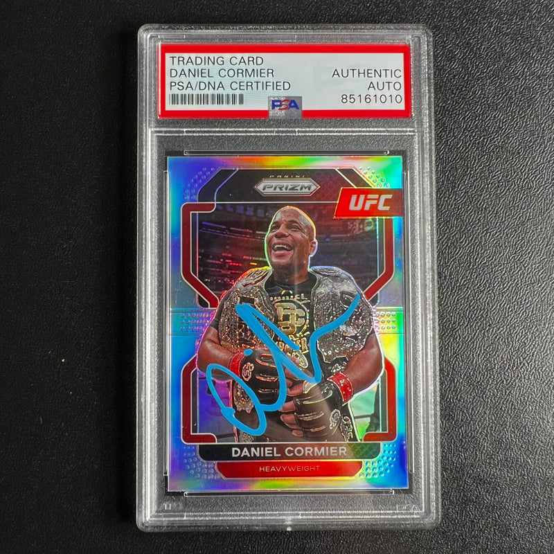 2022 Panini Prizm #171 Daniel Cormier Signed Card AUTO PSA Slabbed