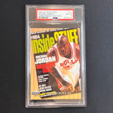 1999 Upper Deck MJ Retires Jumbo-Inside Stuff Magazine #C21 Michael Jordan PSA NM MT 8 Bulls