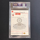 1999 Upper Deck MJ Retires Jumbo-Inside Stuff Magazine #C21 Michael Jordan PSA NM MT 8 Bulls