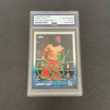 2015 Topps #37 Jimmy Uso Signed Card PSA AUTO Slabbed WWE