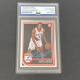 2022-23 Panini Hoops #273 Jabari Walker Signed Card AUTO PSA Slabbed RC Trail Blazers