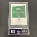 2021 Panini Donruss Racing #39 Denny Hamlin Signed Card PSA Slabbed Nascar