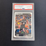 2019-20 Panini Hoops #78 Kawhi Leonard signed card PSA Spurs