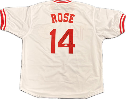 Pete Rose signed jersey JSA Cincinnati Reds Autographed