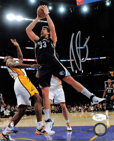 Marc Gasol signed 8x10 photo JSA Memphis Grizzlies Autographed