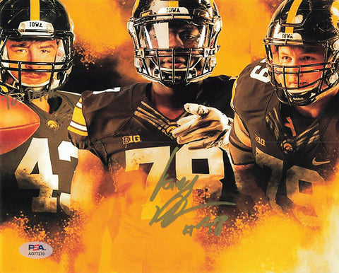 autographed iowa football helmet James Daniels signed 8x10 photo PSA/DNA Iowa Hawkeyes Autographed – Golden State Memorabilia