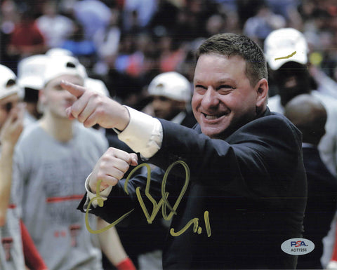 Chris Beard signed 8x10 photo PSA/DNA Texas Longhorns Autographed