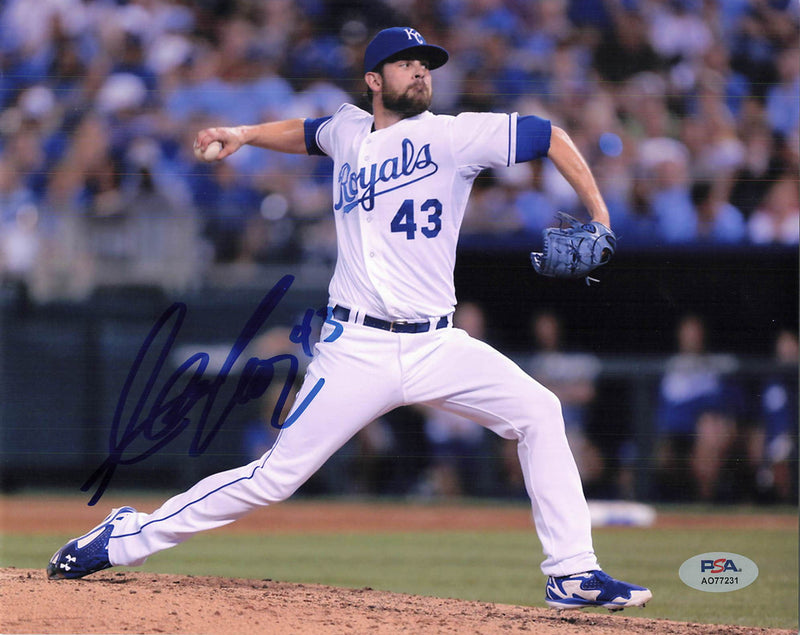 Aaron Crow signed 8x10 photo PSA/DNA  Kansas City Royals Autographed