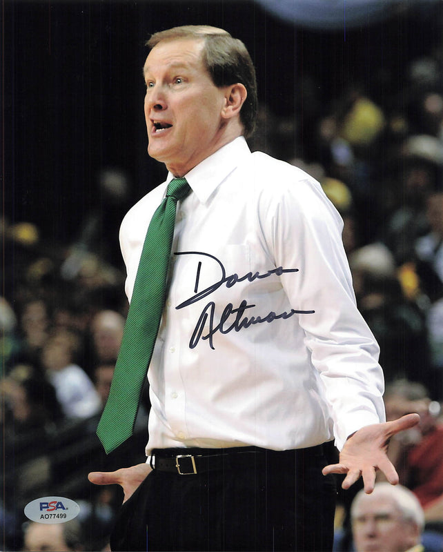 Dana Altman signed 8x10 photo PSA/DNA Oregon Autographed