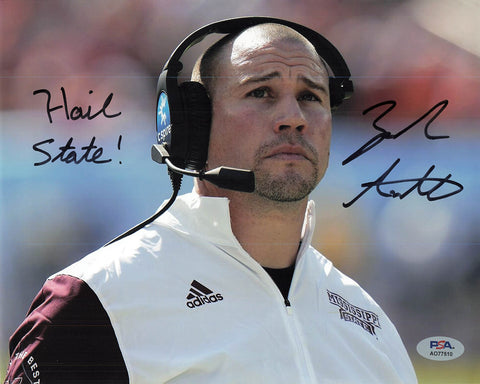 Zach Arnett signed 8x10 photo PSA/DNA Mississippi State Autographed