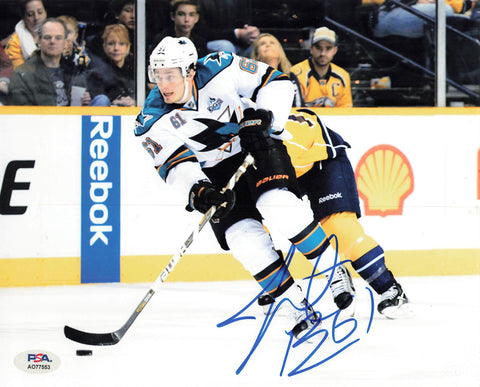 Justin Braun signed 8x10 photo PSA/DNA San Jose Sharks Autographed