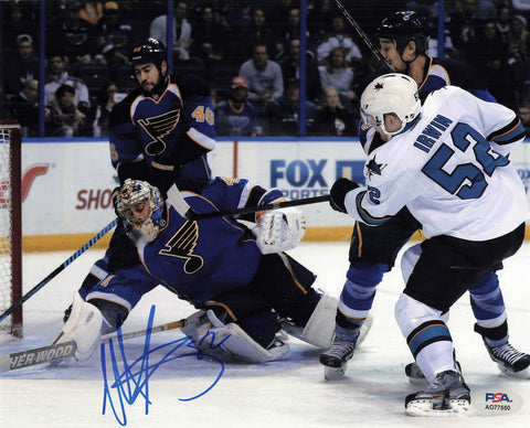 Matt Irwin signed 8x10 photo PSA/DNA Autographed San Jose Sharks