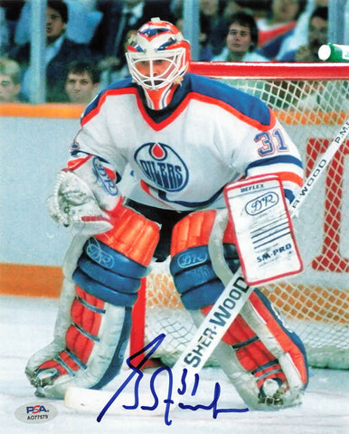 Grant Fuhr signed 8x10 photo PSA/DNA Edmonton Oilers Autographed