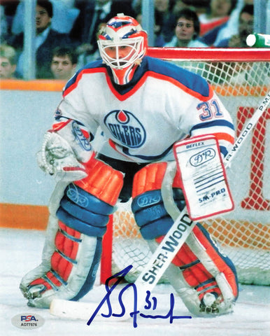 Grant Fuhr signed 8x10 photo PSA/DNA Edmonton Oilers Autographed