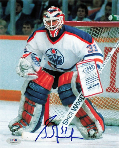 Grant Fuhr signed 8x10 photo PSA/DNA Edmonton Oilers Autographed