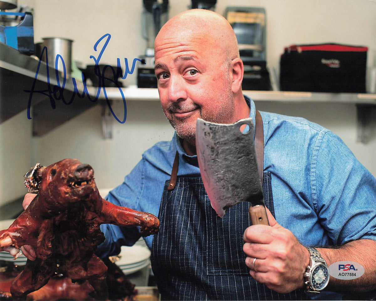 ANDREW ZIMMERN signed 8x10 photo PSA/DNA Autographed Celebrity Chef ...