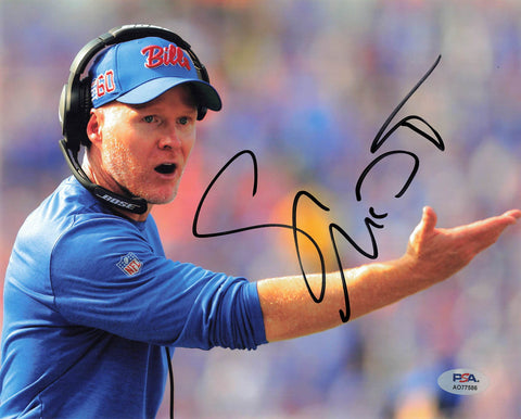 Sean McDermott signed 8x10 photo PSA/DNA Buffalo Bills Coach Autographed