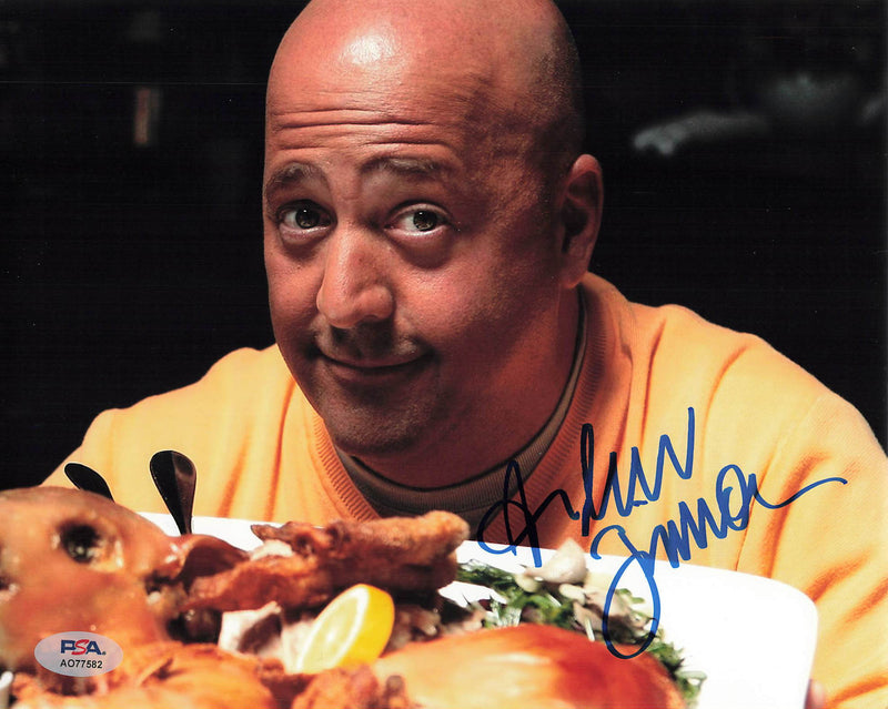 ANDREW ZIMMERN signed 8x10 photo PSA/DNA Autographed Celebrity Chef