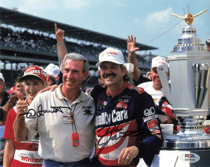 Dale Jarrett and Ned Jarrett signed 8x10 photo PSA/DNA Autographed Daytona 500