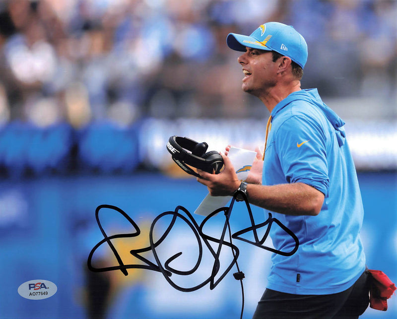 Brandon Staley signed 8x10 photo PSA/DNA LA Chargers Autographed
